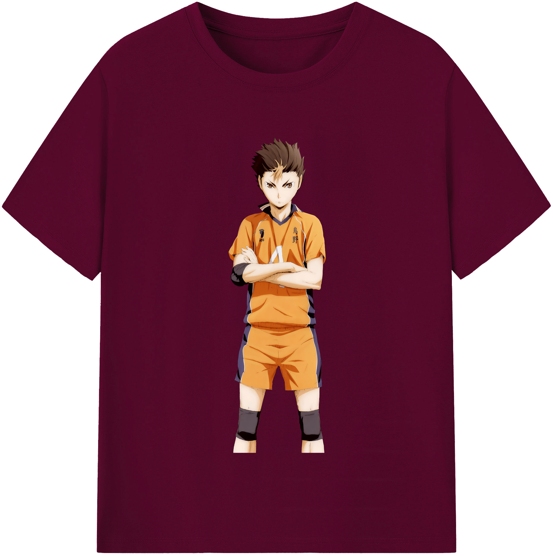 （画像用） ハイキュー!! Haikyu!! レディースカジュアルプリントTシャツ（綿100％）